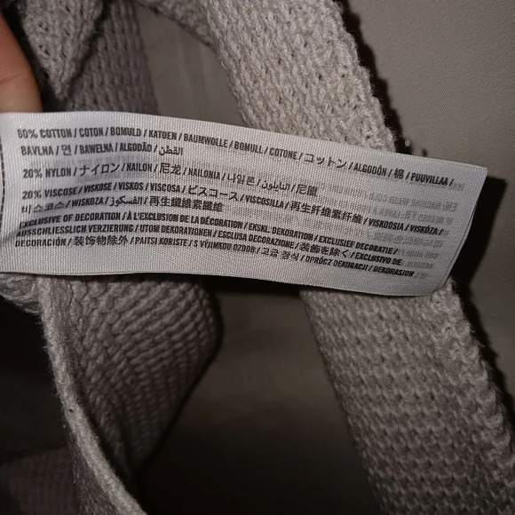 HOLLISTER OVERSIZE XS LONGSLEEVE SWEATER Teen- WOMEN SILVER Top Shirt - Picture 6 of 12